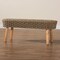 Bali & Pari Denver Modern Bohemian Natural Seagrass and Acacia Wood Accent Bench 243-13533-ZORO - alternate 3